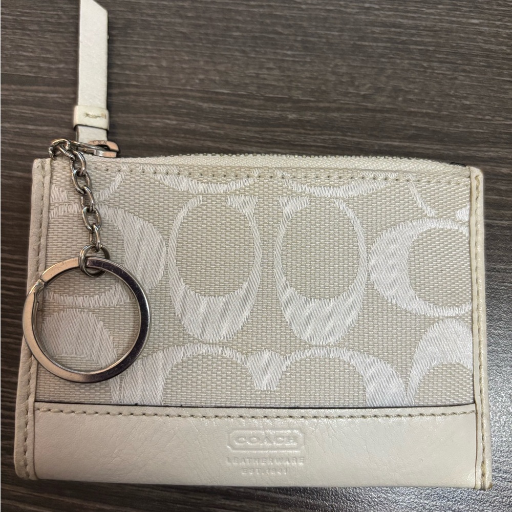 COACH Mini Skinny Case In Signature Canvas